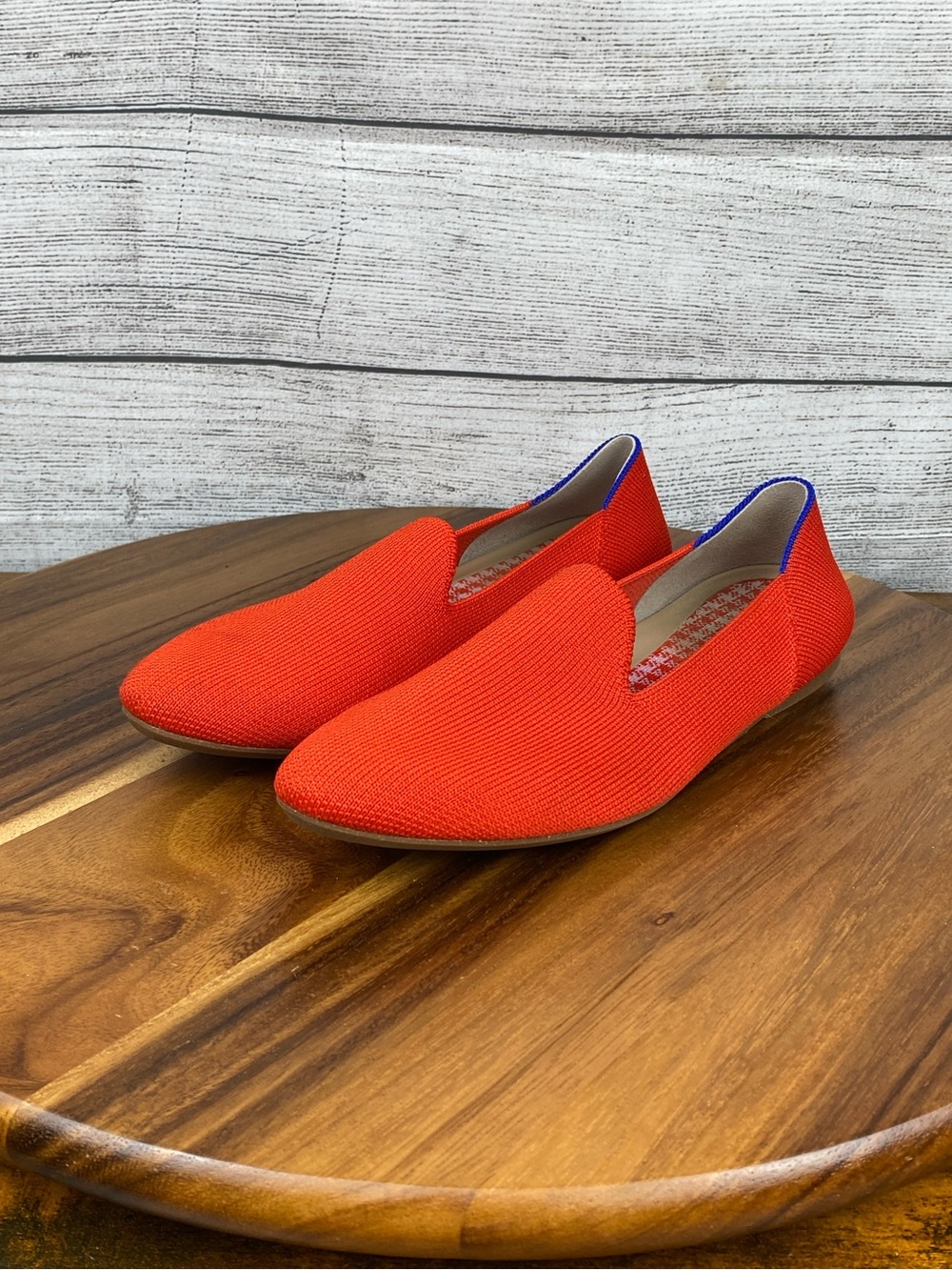 Rothy’s The Almond Loafer Poppy Red Knit Slip On Flats Women’s Shoe Size 6 - Picture 3 of 10